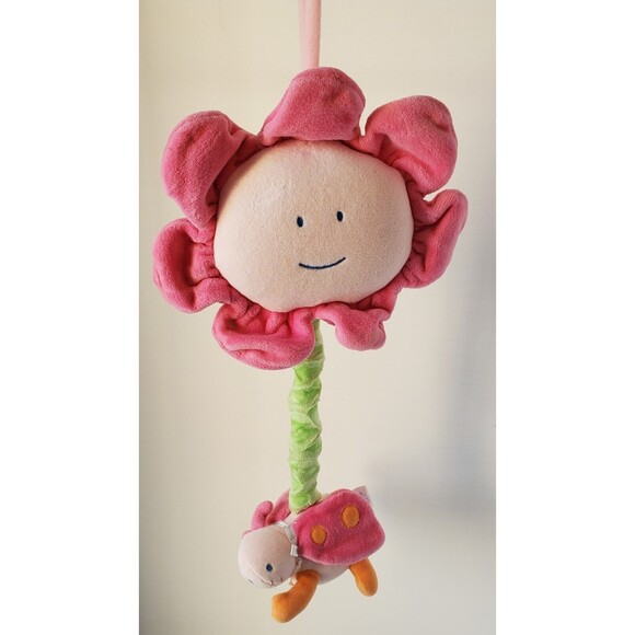 Carter's Starters Prestige Musical Crib Pull Toy Flower Ladybug Let's Be Friends - Picture 7 of 11